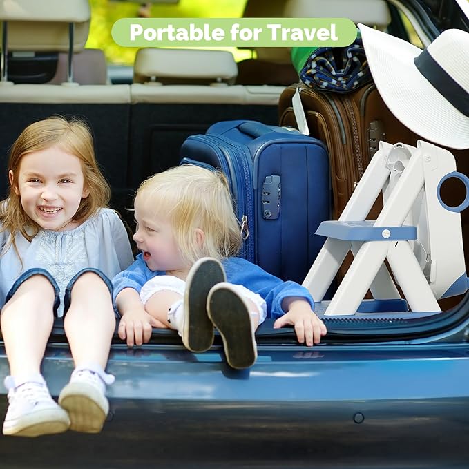 Toilet Seat, Potty Training Seat for Toddler, Upgraded 2-in-1 Potty Toilet Training for Boys and Girls,Waterproof Cushioned Mat with Non-slip Step Stool