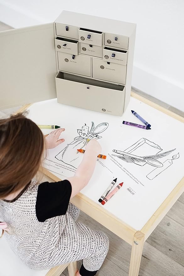 Savor | The Original Deluxe Baby Keepsake Box | Fabric Bound Acid-Free Modern Gender-Neutral Newborn Keepsake and Memory Organizer with Labels |for Pregnancy, Mother’s Day, Baby Shower, New Baby