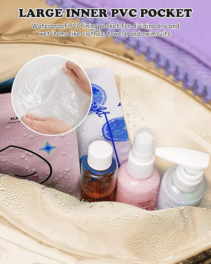 College Gifts for Women-Initial Duffle Bag, Carry On Bags for Women,Overnight Bag with Wet Pocket,Lightweight Travel Bags Personalized Gym Tote with Makeup Pouch