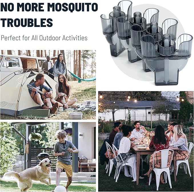 Mosquito Repellent for Home, 4 Pack Ideal for Bedroom Kitchen and Garden Use, Efficient Cartridges Compatible with E-Series Refills