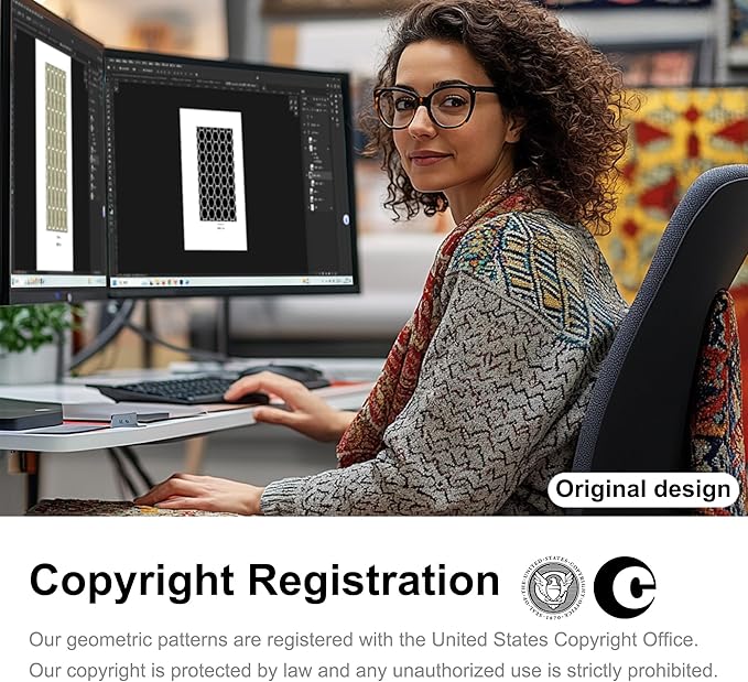 ONASAR 5x8 Rugs for Living Room Bedroom, Washable Fluffy Black and Gold Area Rug, Geometric Boho Soft Plush Shaggy Floor Carpet Mat for Nursery Kids Girls Boys Teen Dorm Home Decor Aesthetic