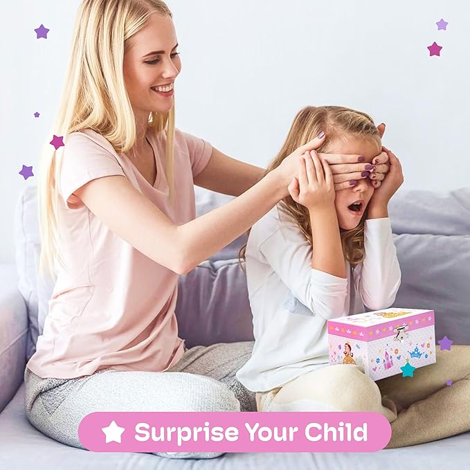 Jewelkeeper Jewelry Box for Girls - Toddler Jewlery Box - Girls Jewelry Box 6-8 - Blonde Princess Musical Jewelry Boxes, The Beautiful Dreamer Tune and Spinning Doll