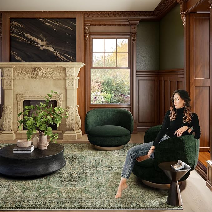 Machine Washable Throw Rugs for Entryway: Door Mat Indoor Entrance 3x5 Small Rug Stain Resistant Non-Slip Low Pile Soft Carpet for Kitchen Front Door Indoor Entrance Entry Bedroom