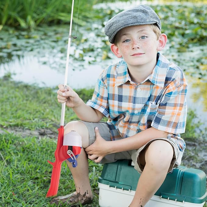 Kids Fishing Pole, Telescopic Fishing Rod, Toddler Collapsible Fishing Rod and Reel Combo with Tackle Box, Fishing Line, Bobber, and Soft Lures for Boy, Girl, Youth, Beginner, Over 4 Years Old