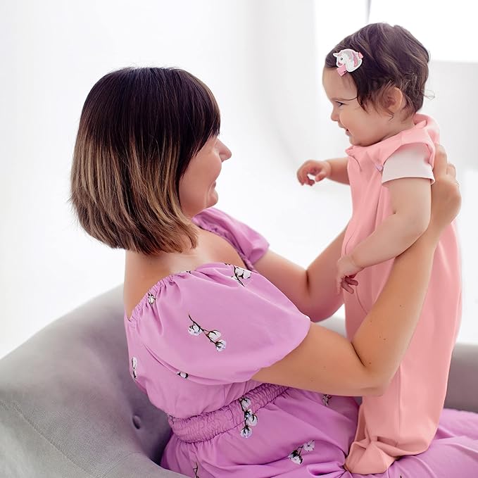 Mama Cheetah Baby Sleep Sack 2.5 TOG, Organic Cotton Baby Wearable Blanket with Two-Way Zipper, Swaddle Transition Baby Sleeping Bag for Newborn Infant Toddler Boy Girl, 12-18 Months