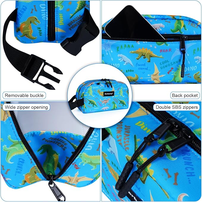 Blue Planet Dinosaur Freezable Cooler Bag - Mini Insulated Lunch Bag for Kids/Adults, Fit for Yogurt, Suit for 3+