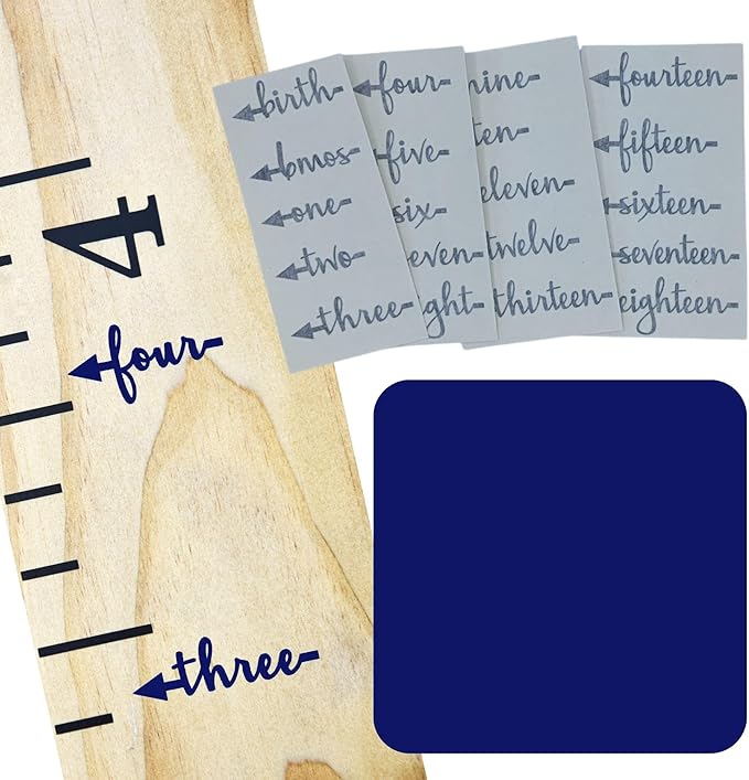 Little Acorns ADD ON - DIY Vinyl Growth Chart Ruler - Height Marker Arrows ONLY - Script - Straight