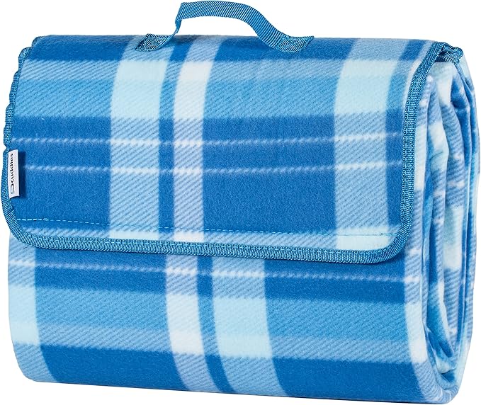 Scuddles Picnic Outdoor Blanket Park Blanket Beach Mat for Camping on Grass Oversized Seats 4 Adults Water Resistant Picnic Mat