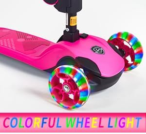 GLAMUP Kids Scooter, 2-in-1 Folding Kick Scooters, Adjustable Height, Safety Lock, 3 Wheel Kick Scooter for Boys and Girls Ages 3-14