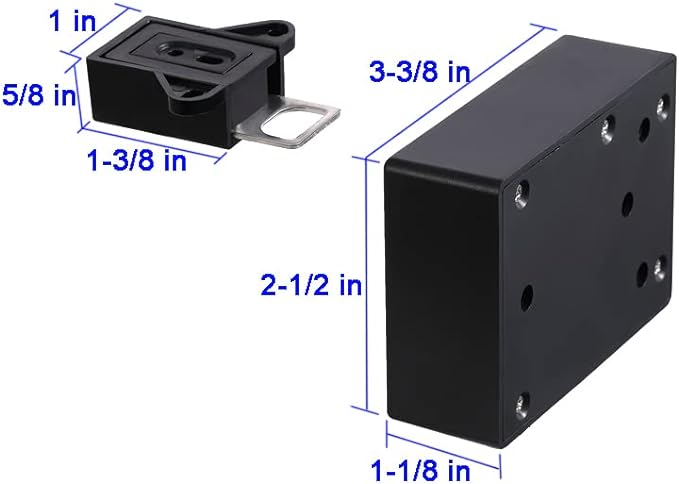 RFID Locks for Cabinets Hidden DIY Lock - Electronic Lock with USB Cable for Wooden Drawer Locker Cupboard Gun Box