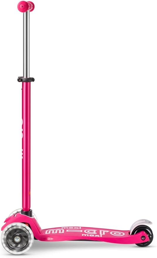 Micro Kickboard - Maxi Deluxe LED - Three Wheeled, Lean-to-Steer Swiss-Designed Micro Scooter for Kids with Motion-Activated Light-Up Wheels for Ages 5-12 …