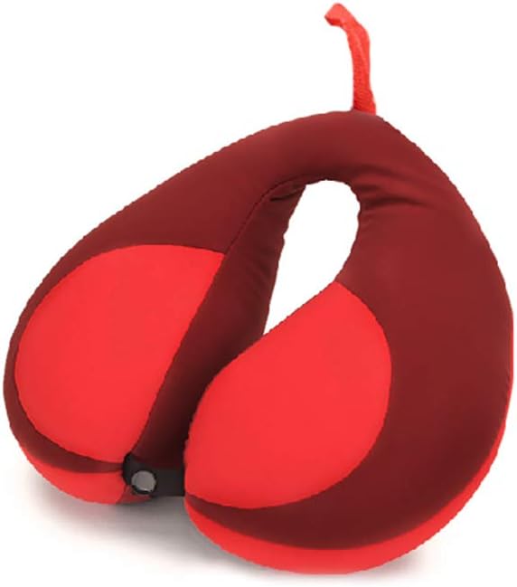 MOOB Travel Neck Pillow,Pillow for Baby Car Seat Comfortably Designed for Head, Neck, and Chin Support - Gifts for Toddler/Child/Kids,Yellow +Red