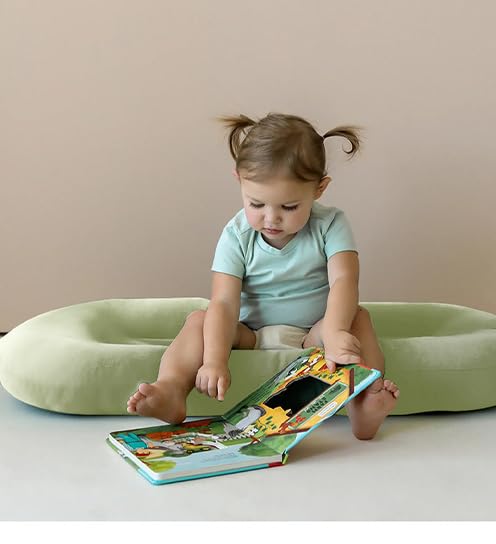 Baby Lounger for Newborn 0-18 Months, Bionic Design Infant Floor Seats & Loungers for Home and Travel, Soft Organic Cotton Baby Lounger, Newborn Babies Shower Gifts