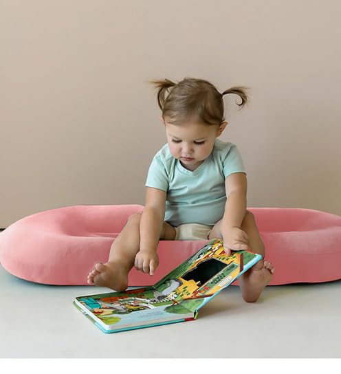 Baby Lounger for Newborn 0-18 Months, Bionic Design Infant Floor Seats & Loungers for Home and Travel, Soft Organic Cotton Baby Lounger, Newborn Babies Shower Gifts