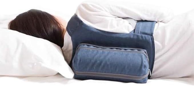 WoodyKnows Side-Sleeping Backpack, New Version with Touch Fastener Tape & Chest Strap, Sleep Position Trainer, Alleviates Snoring Caused by Throat Issues (Small)