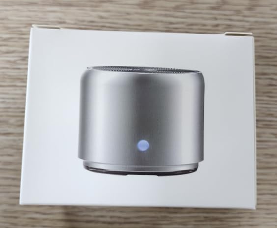 Travel Case Packed, Wireless Mini Bluetooth Speaker with Custom Bass Radiator. EWA A106, Small But Loud, The Next Generation of Portable Speakers for Home, Outdoors, Shower (Silver)1.89* 1.57 inches