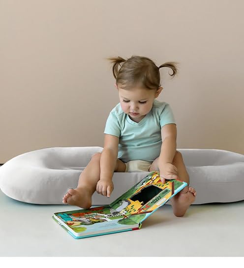 Baby Lounger for Newborn 0-18 Months, Bionic Design Infant Floor Seats & Loungers for Home and Travel, Soft Organic Cotton Baby Lounger, Newborn Babies Shower Gifts