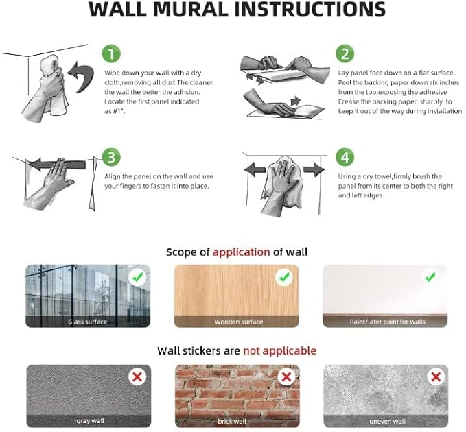 Watercolor Jungle Animal Decals - Forest Safari Elephant Tiger Giraffe Stickers for Baby Nursery, Playroom, Bedroom, Classroom, Kindergarten Wall Decor