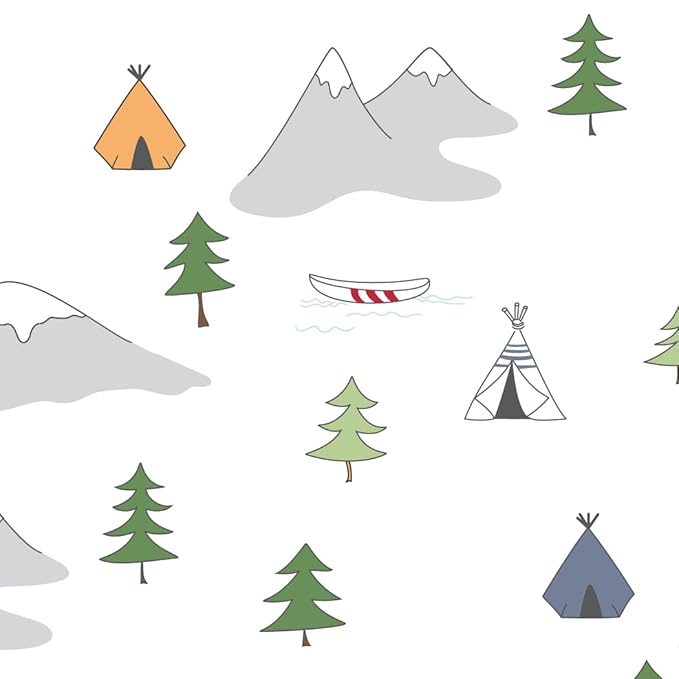 Amazing Baby Cotton Muslin Sleeping Sack, For Baby Boy or Girl, Wearable Blanket with 2-way Zipper, Outdoor Adventure, Denim, Small (0-6 Month)