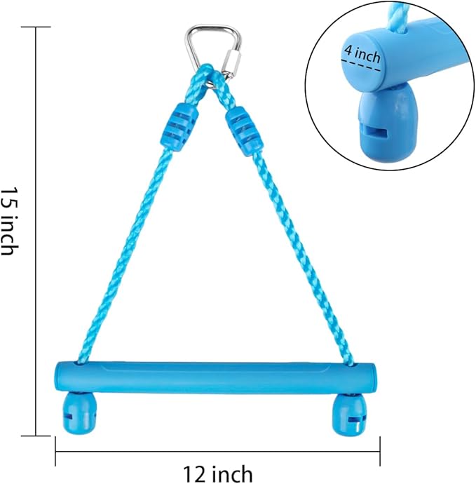 Kids Ninja Monkey Bars 2 Packs for Slackline Accessories for Slackline Obstacle Course for Backyard Attachments to Most Any Home Playground Equipment Sets