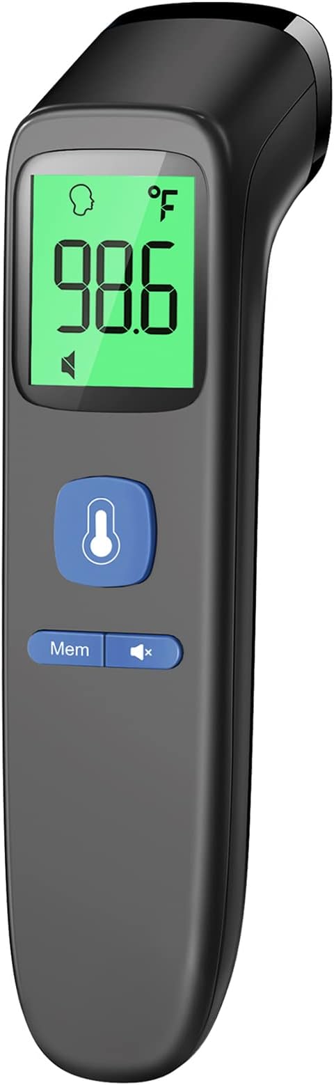 No-Touch Thermometer for Adults and Kids, Digital Baby Thermometer with Fever Alarm, 1 Second Fast Result, Easy to use, 2 in 1 Mode