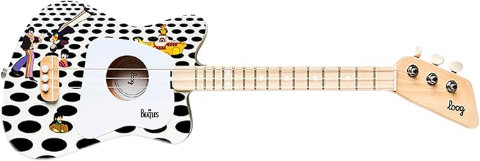 Beatles + Loog Mini Acoustic Guitar for Kids Toddler Children Ages 3+