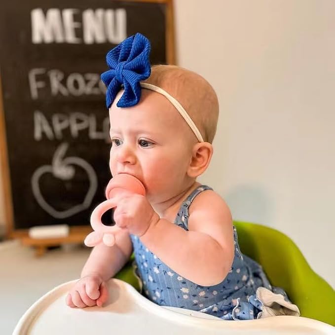 PandaEar 3 Pack Silicone Baby Fruit Food Feeder Pacifier with 3 Sizes Silicone Pouches, BPA Free Mesh Feeder for Infants