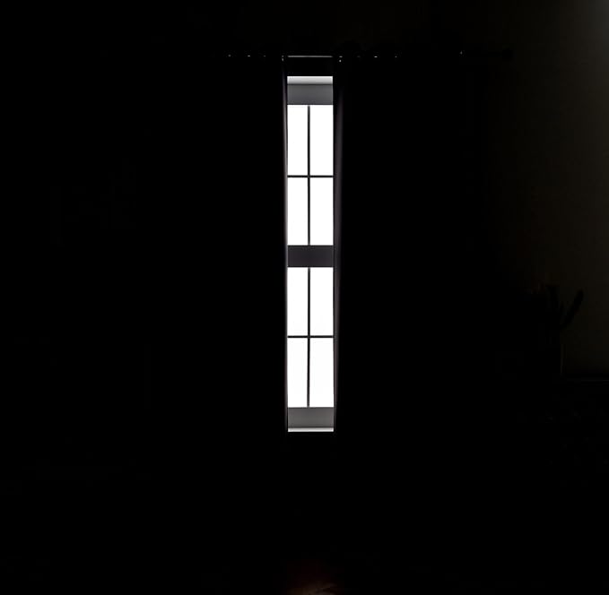 MIUCO Blackout Curtains Room Darkening Textured Grommet Window Curtains 2 Panels for Bedroom 52 x 63 Inch Grey