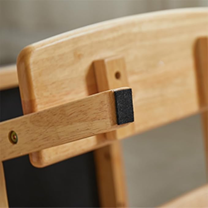 Solid Wood high Chairs for Toddlers,High Chair Grows with Kid for Dining, Study Chair for Children, Light Brown