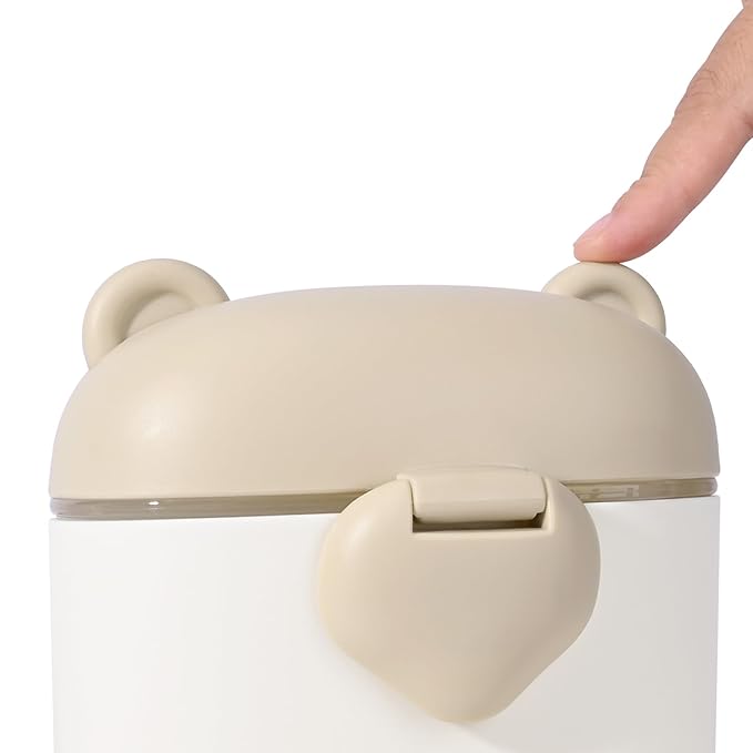Bebamour Baby Formula Dispenser On The Go, Formula Container to Go, Formula Holder for Travel, Candy Fruit Snack Storage Container with Scoop and Leveller (Coffee)