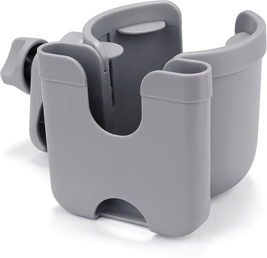 Accmor Stroller Cup Holder with Phone Holder, Bike Cup Holder, Universal Cup Holder for Uppababy Nuna Doona Strollers, 2-in-1 Cup Phone Holder for Stroller, Bike, Wheelchair, Walker, Scooter