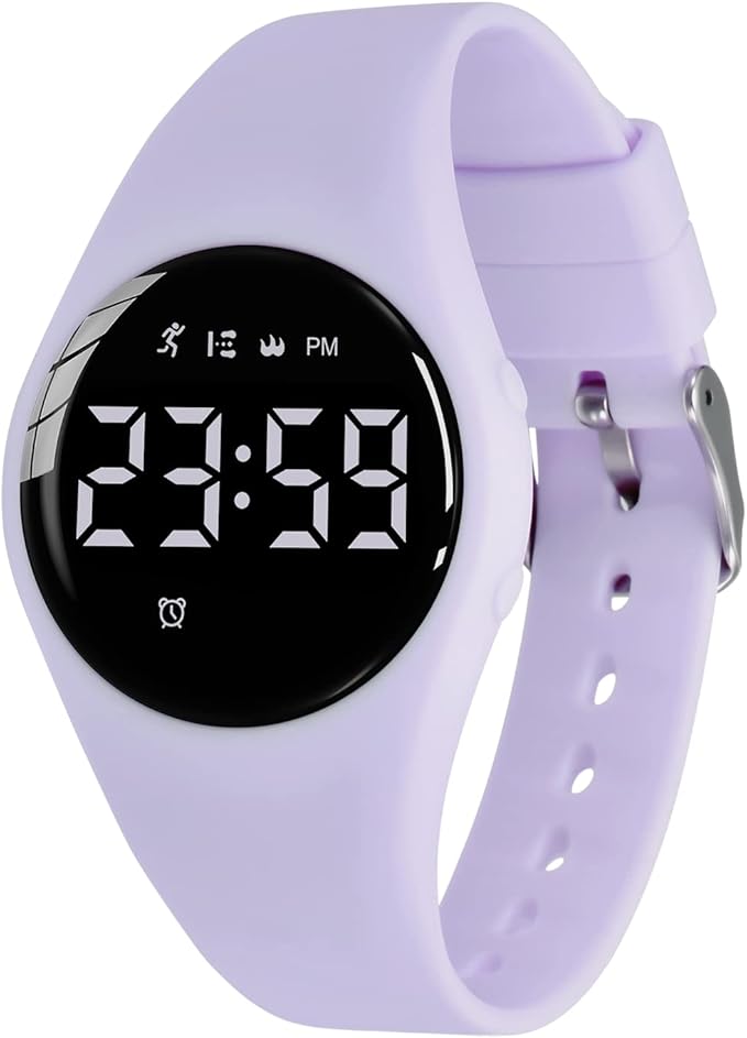 Kids Watches for Girls Boys Digital Sport Watch with Step Counter Pedometer Vibration Alarm Clock, No App Waterproof Fitness Tracker Kids Watch Boys Girls Teens Students Ages 5-16