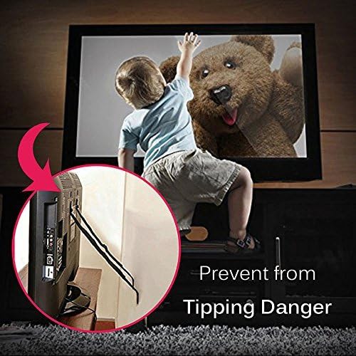 UCEC 2 Pack Adjustable TV Safety Straps, No-Drill Adhesive Anti-Tip Furniture Anchors for Baby Proofing, Flat Screens Fix to Wall,Cabinet,Stand Or Desk, Earthquake Straps