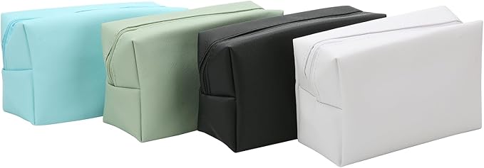 Bridesmaid Proposal Gifts Letter Cosmetic makeup bag bulk for Wedding Party Favors Bachelorette party decorations Toiletry Organizer Bag Makeup Case Gift (6, White&Pink)