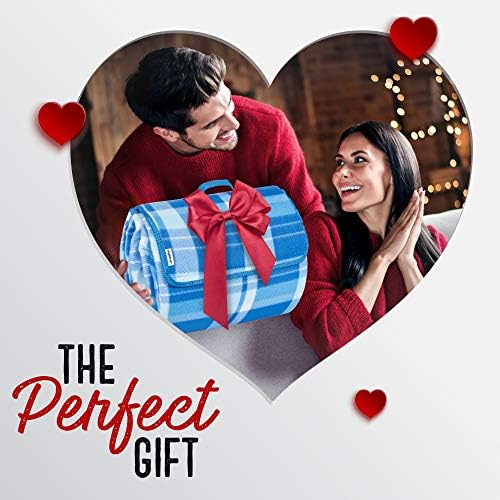 Scuddles Picnic Outdoor Blanket Park Blanket Beach Mat for Camping on Grass Oversized Seats 4 Adults Water Resistant Picnic Mat