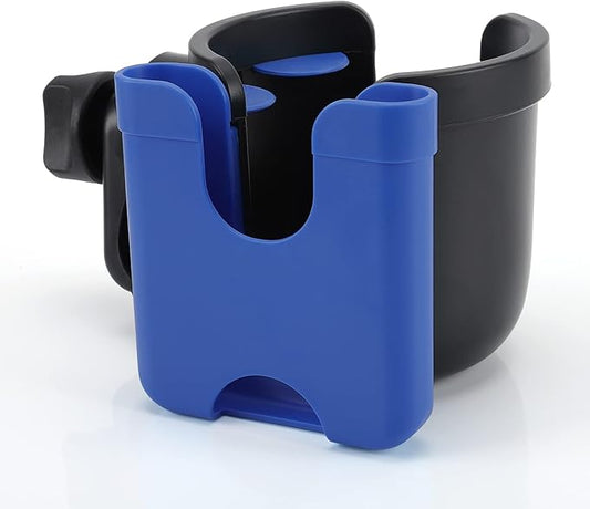 Accmor Stroller Cup Holder with Phone Holder, Bike Cup Holder, Universal Cup Holder for Uppababy Nuna Doona Strollers, 2-in-1 Cup Phone Holder for Stroller, Bike, Wheelchair, Walker, Scooter