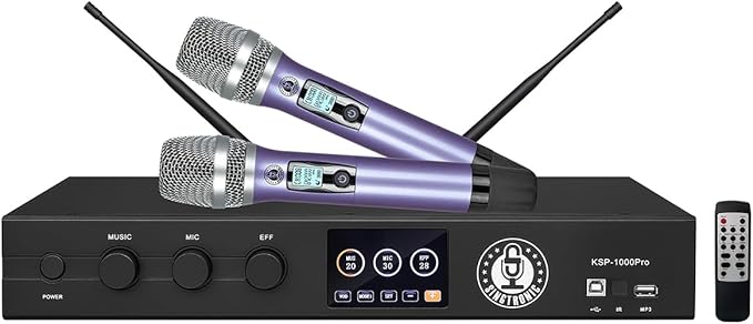 Complete Professional 3000W Digital Karaoke System W/HDMI, WiFi, Bluetooth, USB Recording Free Unlimited Songs