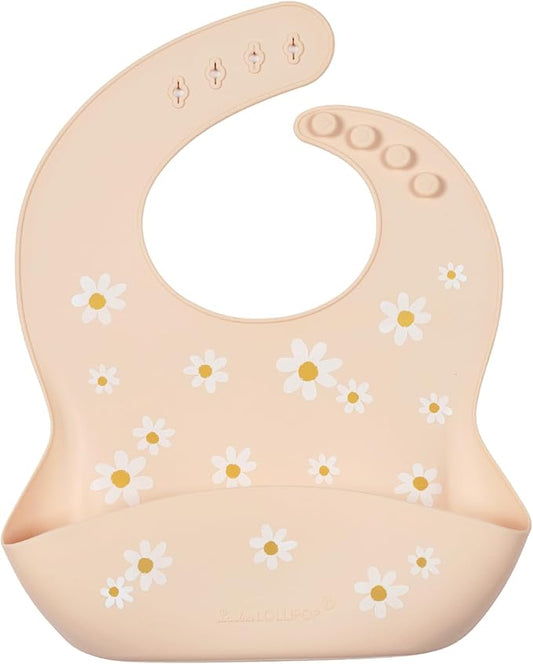 Loulou Lollipop Soft, Waterproof Silicone Feeding Bib for Babies and Toddlers
