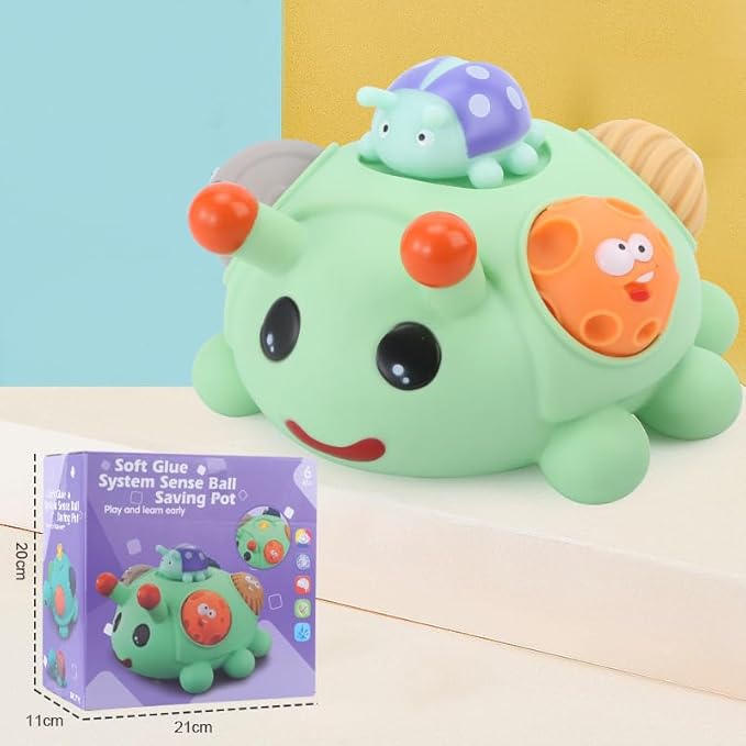 Baby Sensory Toys Montessori Balls for Toddlers 1-3, Perfect Teething Gift, Sensory Balls in Ball for Babies 6-12 Months, Promotes Hand-Eye Coordination, Fine Motor Skills