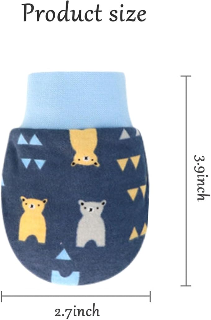 Baby Mittens No Scratch Mittens Infant Soft Gloves Mittens for 0-6 Months Boys Girls