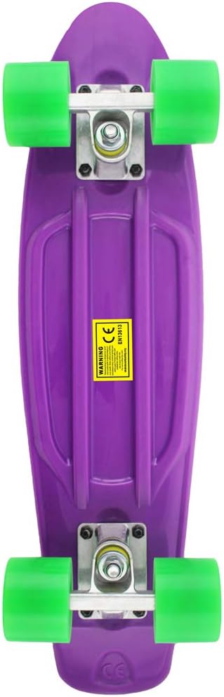 Skateboards Complete 22 Inch Mini Cruiser Retro Skateboard for Kids Boys Youths Beginners