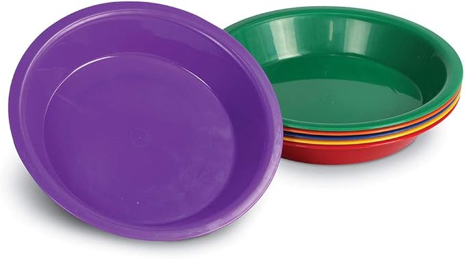 Learning Resources Three Bear Family Sorting Bowls, Set of 6 Bowls, Assorted Colors, 6" in Diameter, Ages 4+