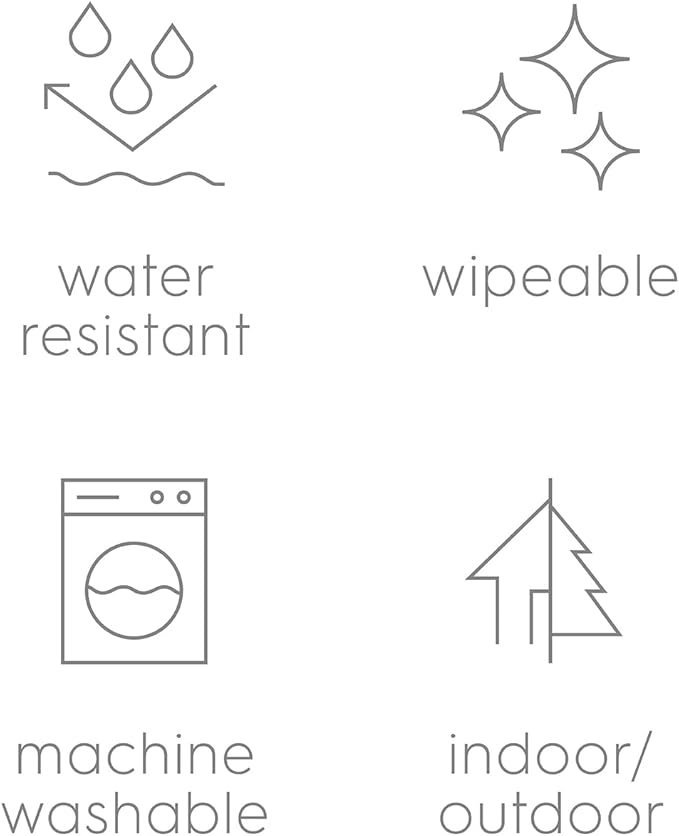 Little Unicorn 5'x7' Outdoor Family Picnic & Beach Blanket | Durable & Water-Resistant Fabric | Compact Fold & Easily Wipes Clean | Zipper Pocket (Shoreline Stripe)