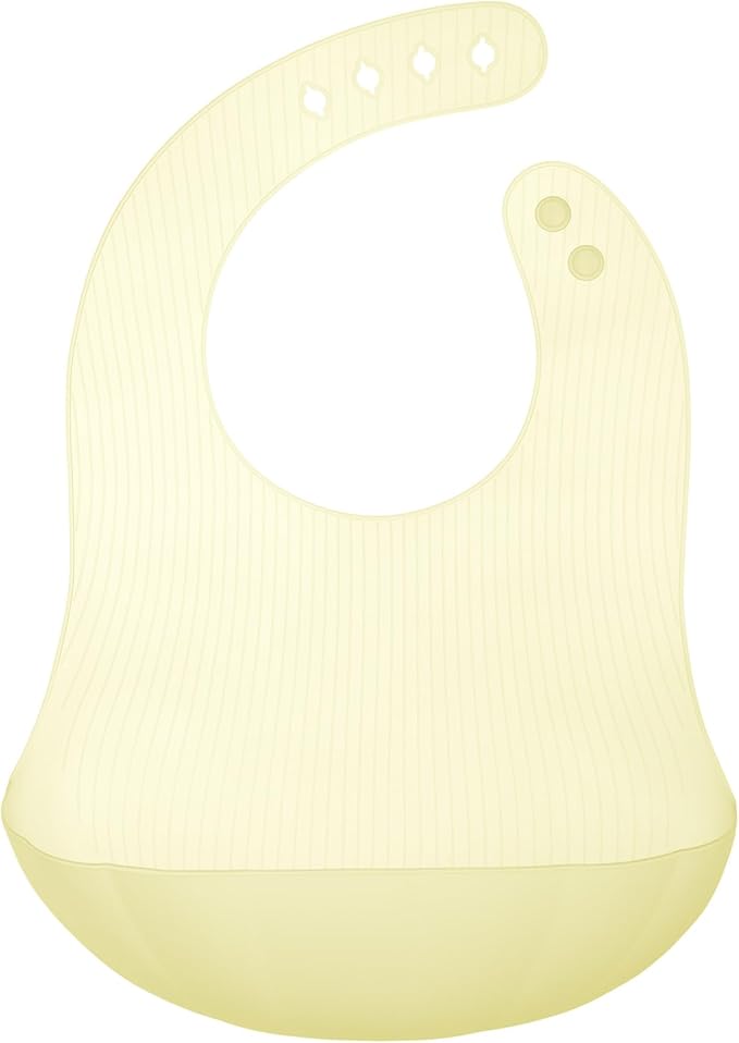 Olababy Fold N Go Silicone Baby Bib w Travel Case | Lightweight Design Eases Pressure Bruising for Infants & Toddlers