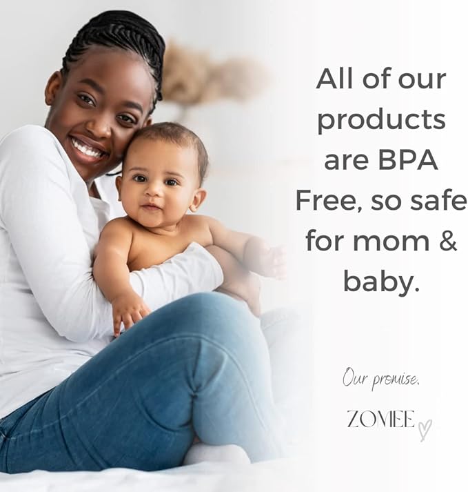 Zomee Air Tubes & Connectors for Z2 Breast Pump(2-Pack 80 CM) Durable & BPA-Free Replacement Tubing Parts