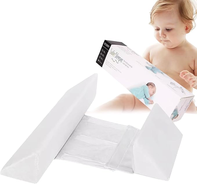 Baby Side Sleeper Weddge Breathable Pillow, Removable and Washable Breathable Bedding Set, Medium