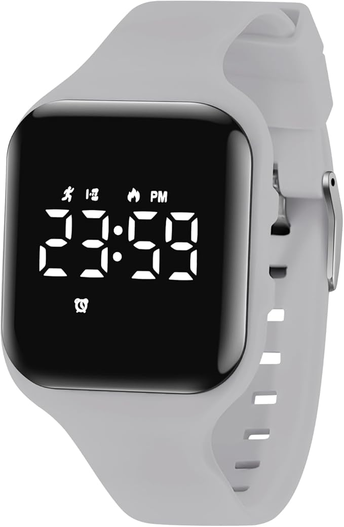 Kids Watches for Girls Boys Digital Sport Watch with Step Counter Pedometer Vibration Alarm Clock, No App Waterproof Fitness Tracker Kids Watch Boys Girls Teens Students Ages 5-16