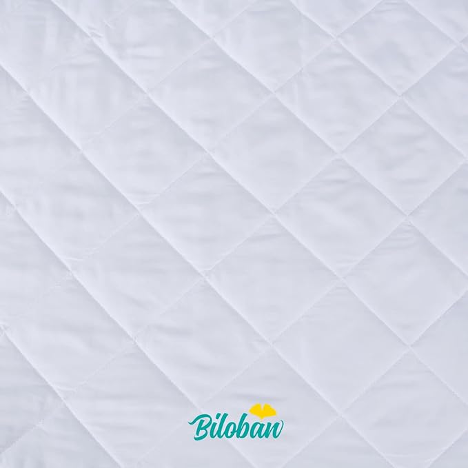 Zippered Crib Mattress Protector - Waterproof Crib Mattress Encasement, Breathable and Absorbent, 6 Sides Fully Encased Cover, 2 Pack, Microfiber