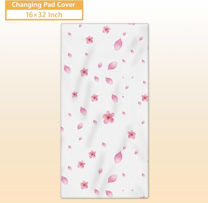 Personalized Crib Bedding Set, 5 Pcs Custom Nursery Bedding Sets with Name, Infant Bedding Set for Baby Girls, Pink Elephant Double Layer Baby Crib Set, Babies Toddlers Kids Customized Gifts