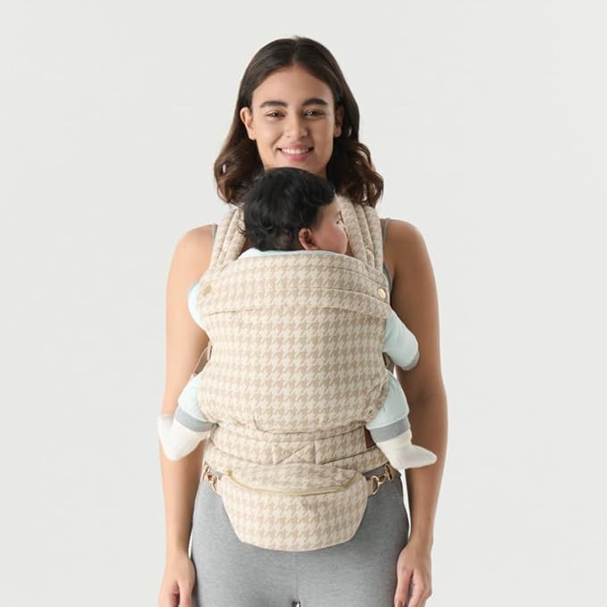 Ergonomic Baby Carrier for Newborns to Toddlers (7-35 lbs) with Adjustable Straps and Belt Bag – Comfortable, Versatile, and Stylish Babywearing Solution